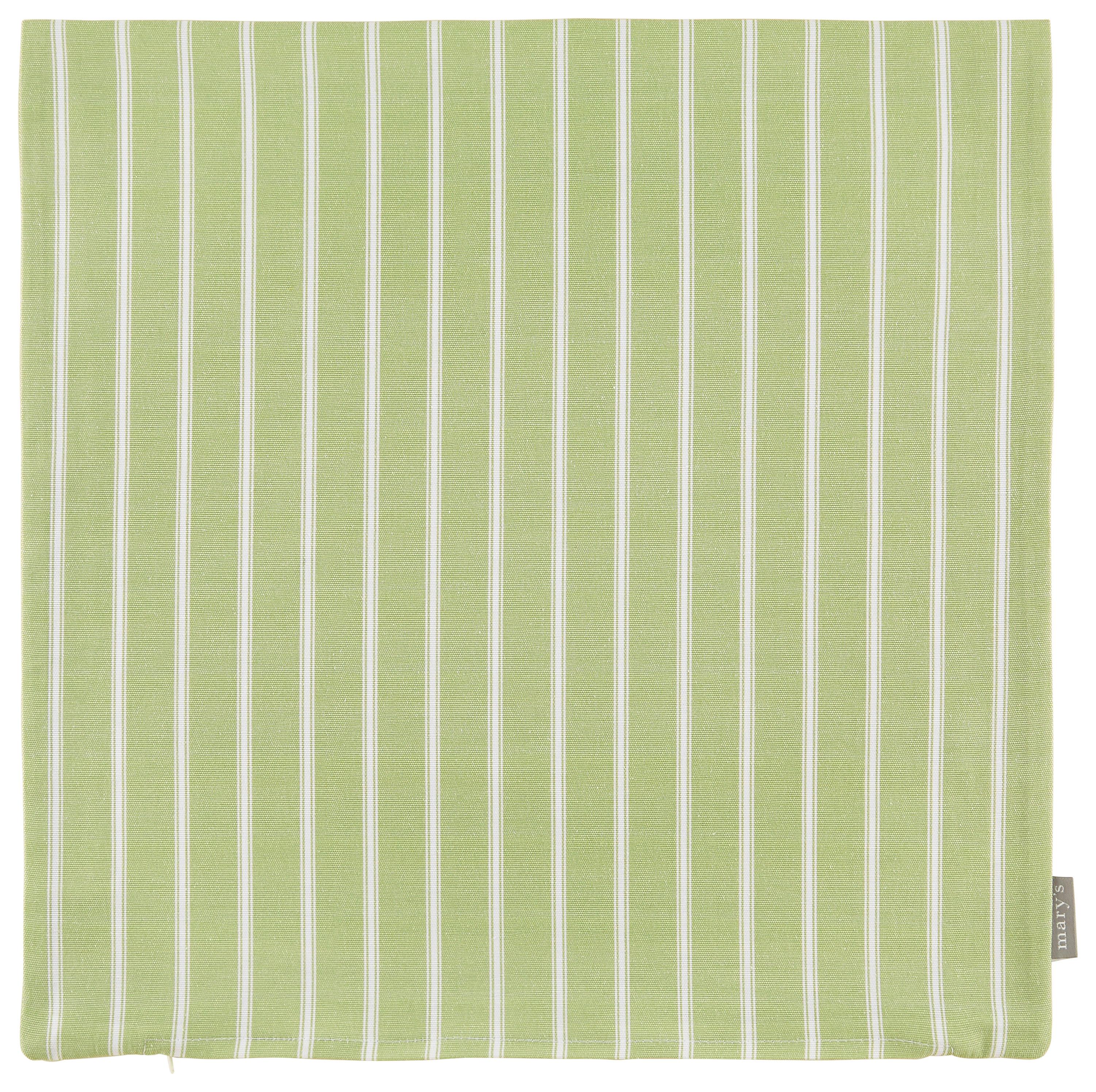 Husă de pernă Steffi Paspel, cca. 40x40cm - alb/verde, Konventionell, textil (40/40cm) - Mary's