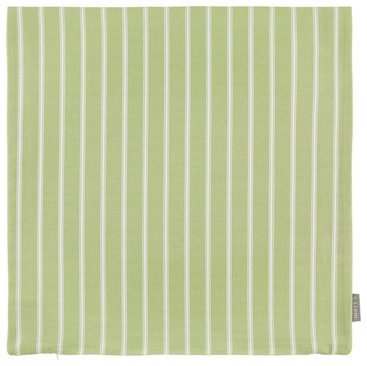 Husă de pernă Steffi Paspel, cca. 40x40cm - alb/verde, Konventionell, textil (40/40cm) - Mary's