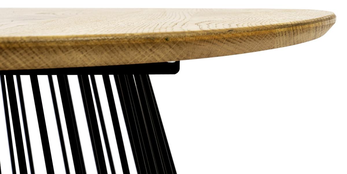 Stolić Juri - prirodne boje/crna, Lifestyle, drvo/metal (80/80/40cm) - Premium Living