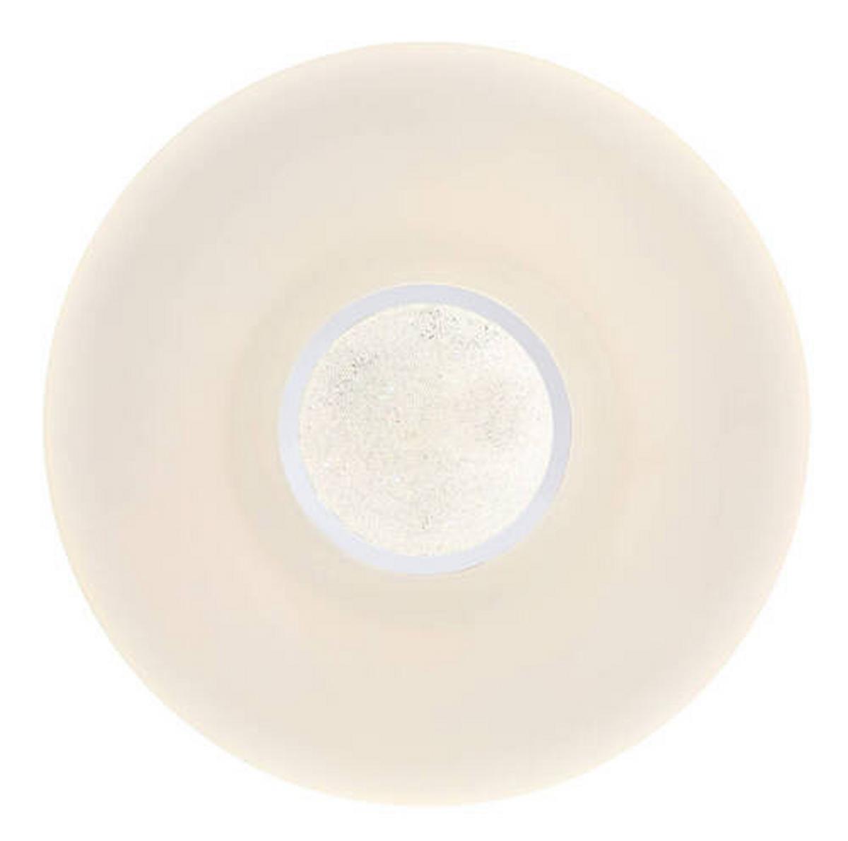 LED-Deckenleuchte Sully in Weiß/Opal max. 40 Watt - Klar/Opal, Design, Glas/Kunststoff (48,5/7,2cm) - Globo