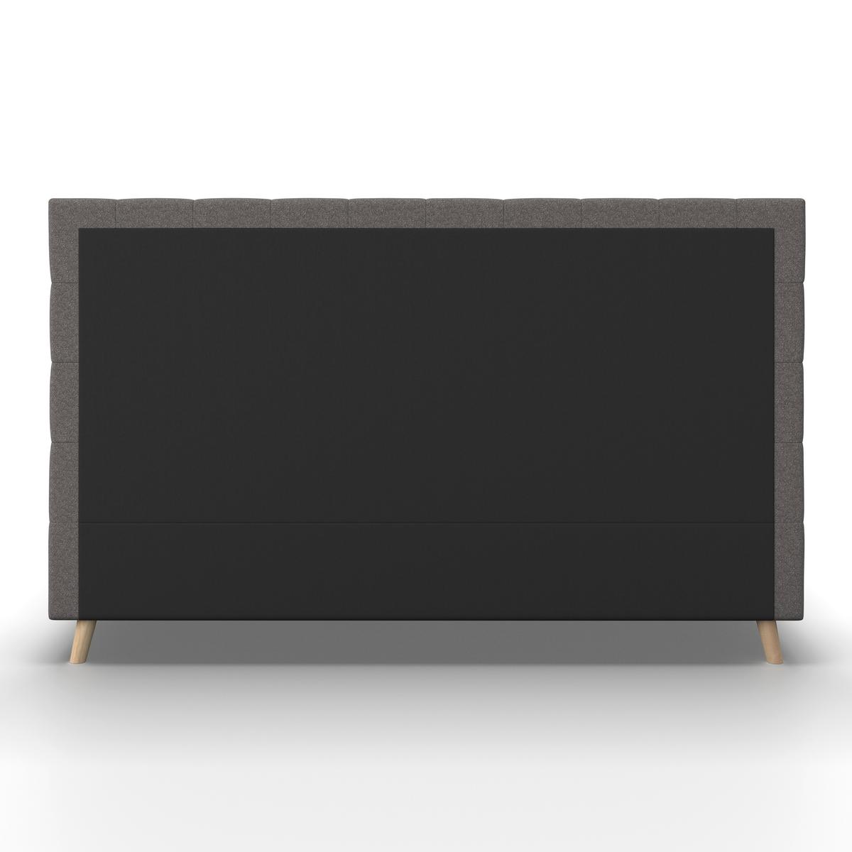 Polsterbett Cesaro ca. 180x200 cm Grau - Naturfarben/Grau, MODERN, Holz/Textil (180/200cm) - Bessagi Home