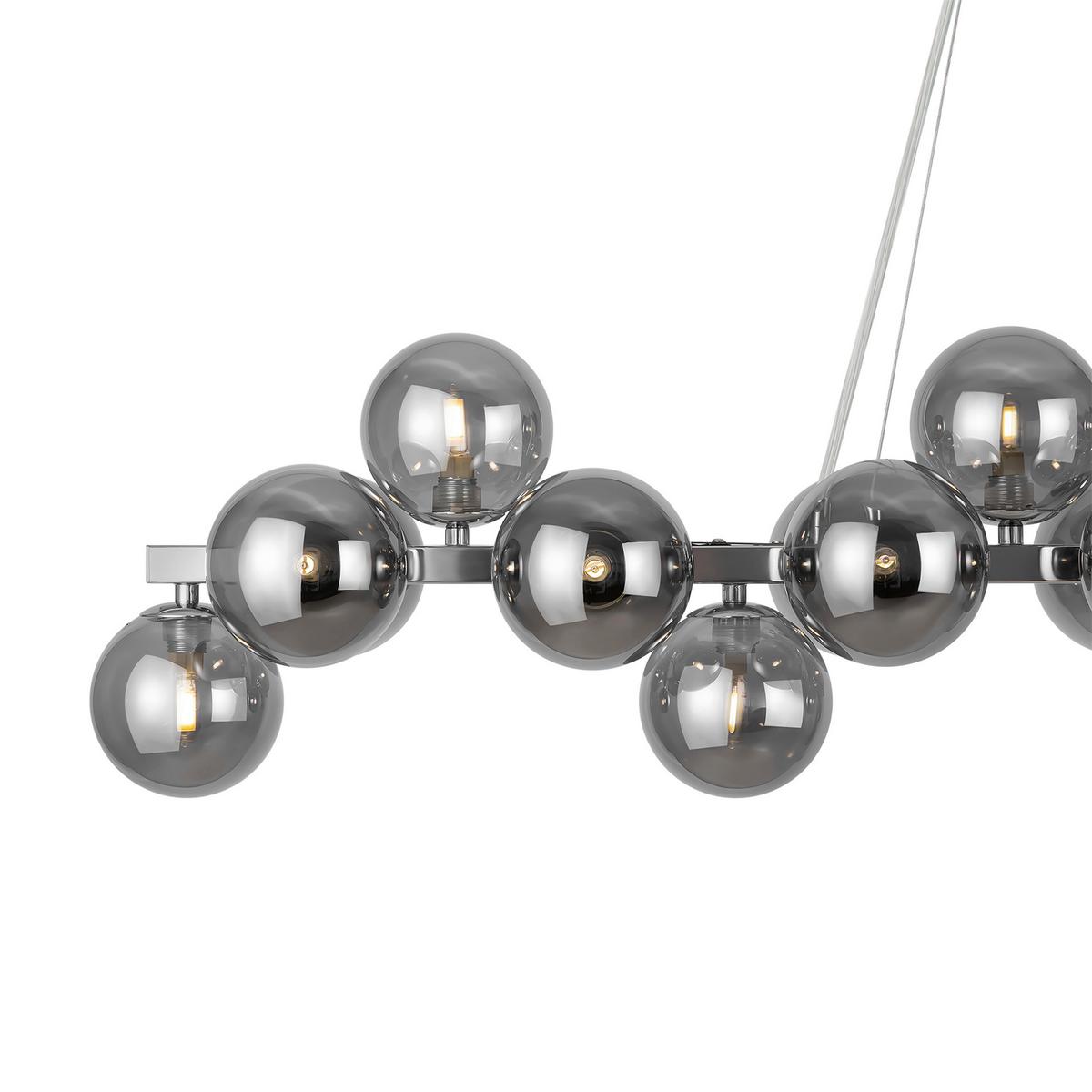 Pendelleuchte Dallas Chromfarben max. 28 Watt - Chromfarben, Trend, Glas/Metall (23,8/22,8/123,5cm) - MAYTONI
