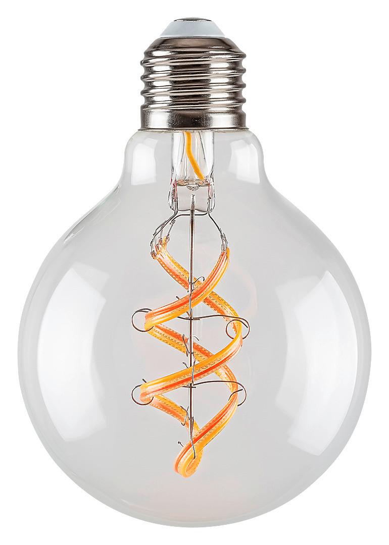 LED Fényforrás 4w E27, Fil.smart - Basics, Üveg/fém (9.5/13/9.5cm) - Rabalux