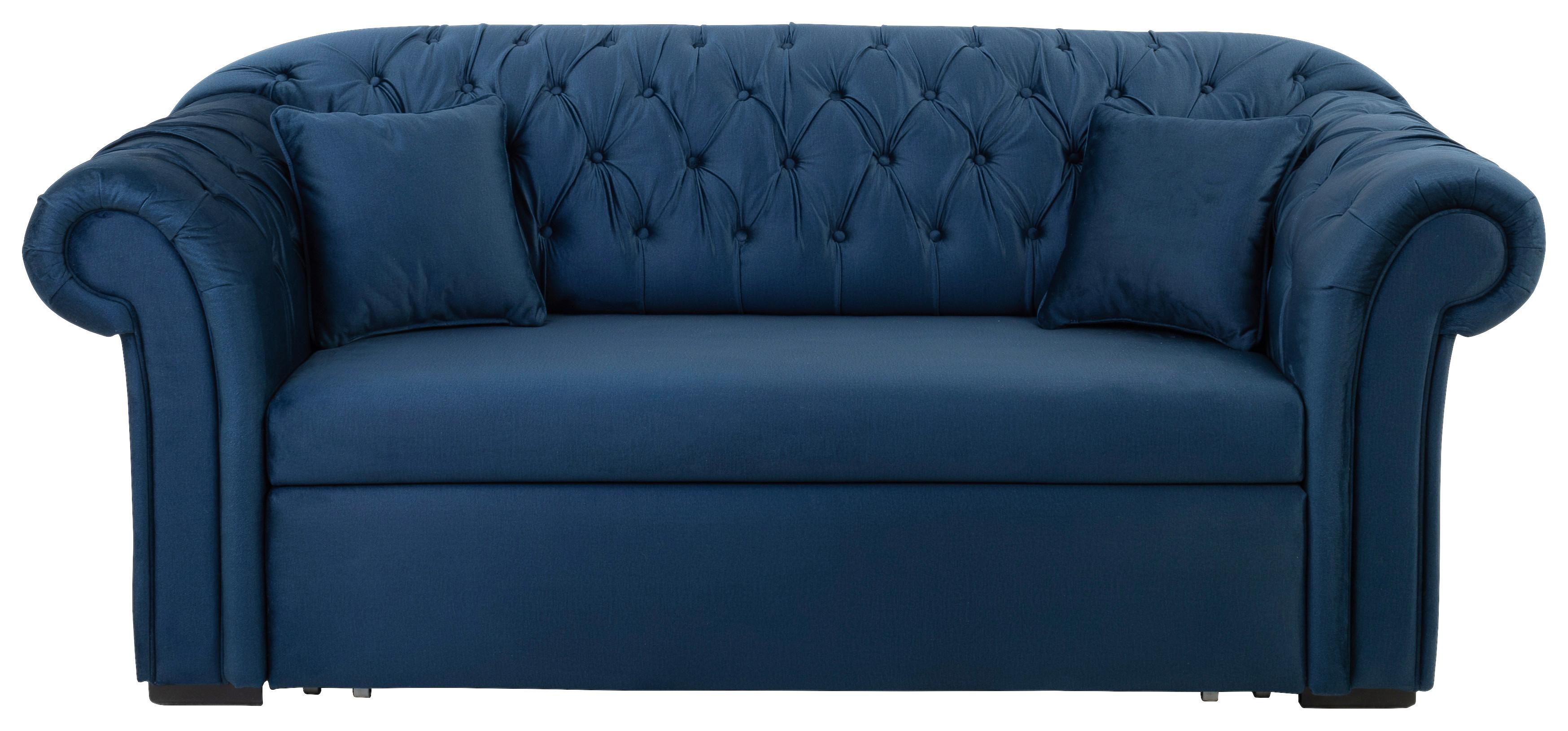Zofa S Posteljno Funkcijo Cupido, Temno Modra - črna/temno modra, Design, tekstil/les (213/86/99cm) - MID.YOU