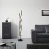 LED-GOLVLAMPA RELO - opal/svart, Modern, metall/plast (20/20/135cm) - Mömax