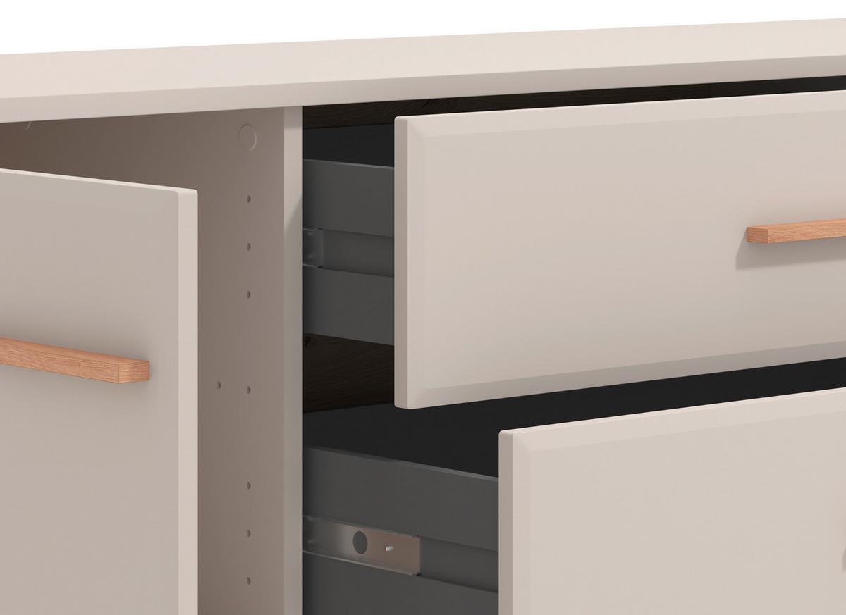 Tv-elem Darwen - kasmírszínű/tölgyfa színű, Modern, faalapú anyag (179,5/52/40cm)