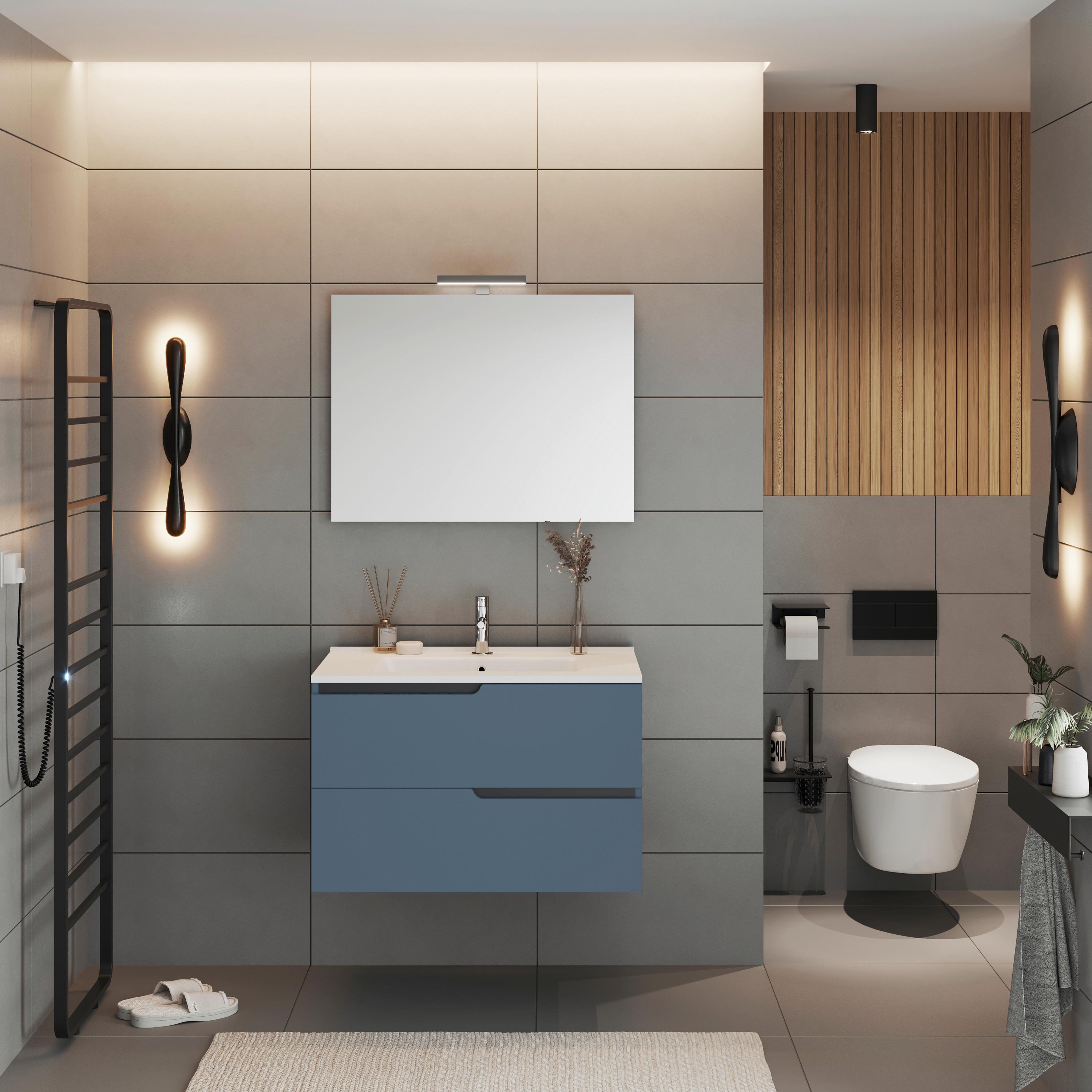 Element Ispod Umivaonika Winter - plava/antracit, Moderno, drvni materijal (80/51/46cm)