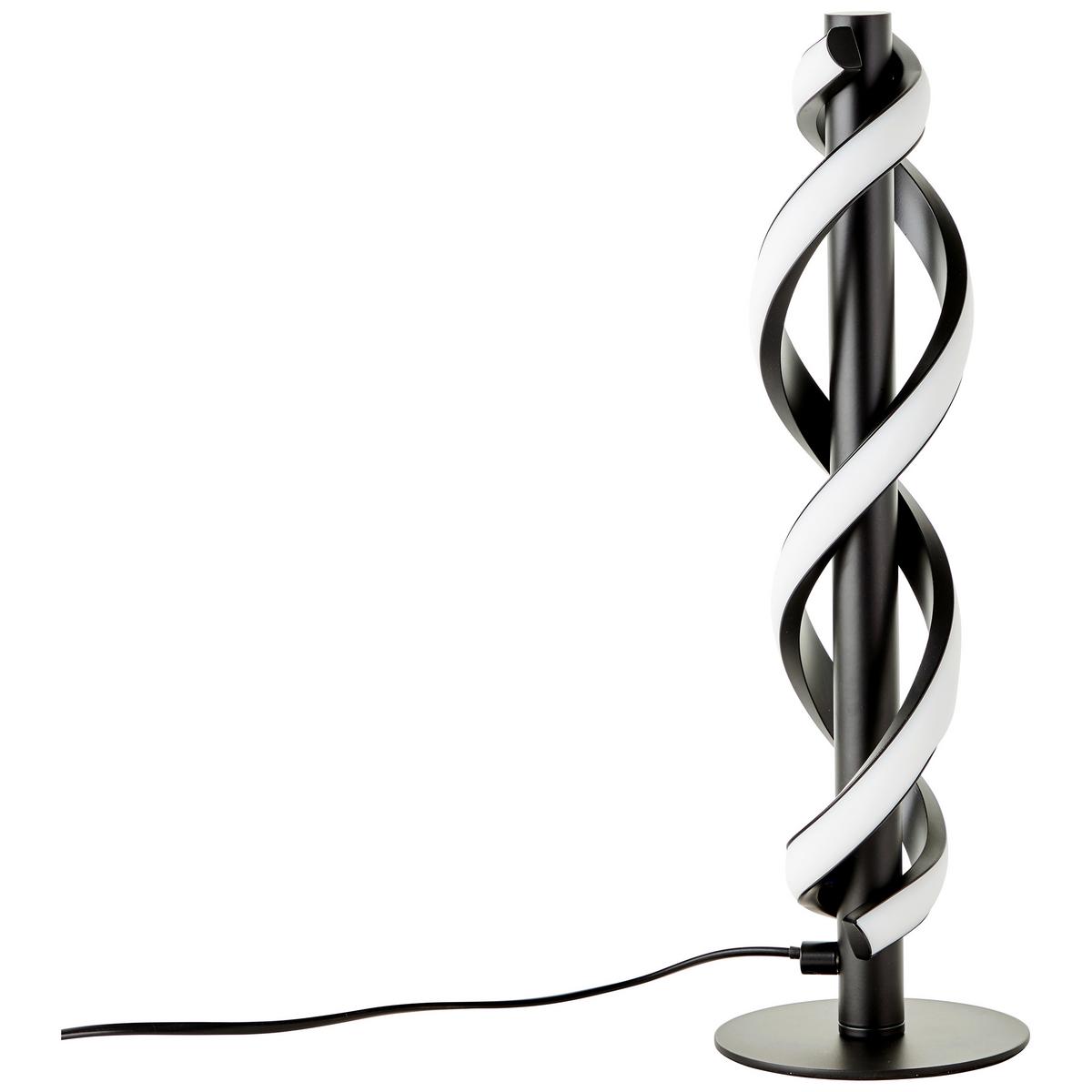 Tischleuchte Amalie Schwarz max. 9 Watt - Schwarz, Design, Kunststoff/Metall (12/38,90cm) - Brilliant