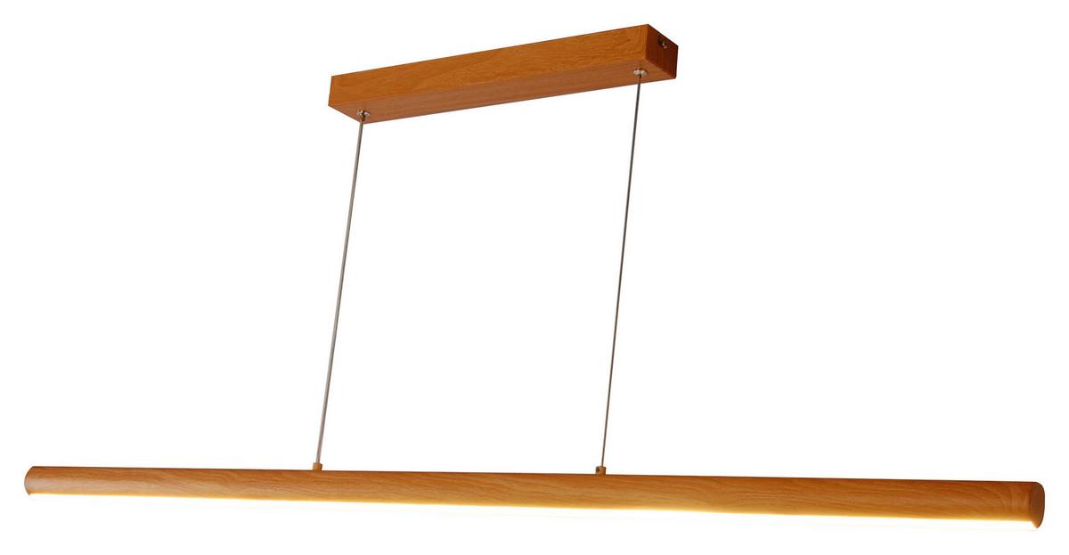 LAMPA WISZĄCA LED ZÜRICH - kolor naturalny, Trend, tworzywo sztuczne/metal (120/6/120cm) - Novel