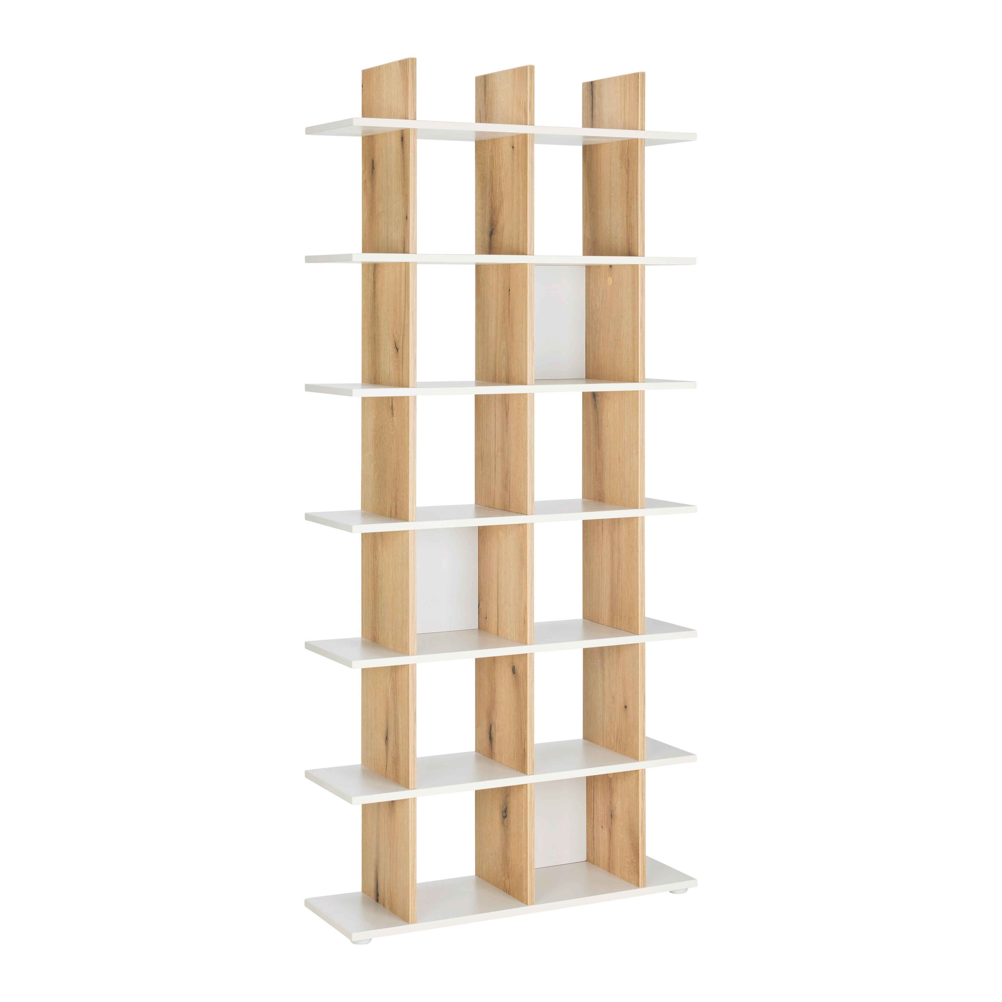 HYLLA OTTO PLUS -EXKLUSIV- - kashmir/ekfärgad, Modern, trämaterial (79,8/175,2/25,5cm) - Mömax