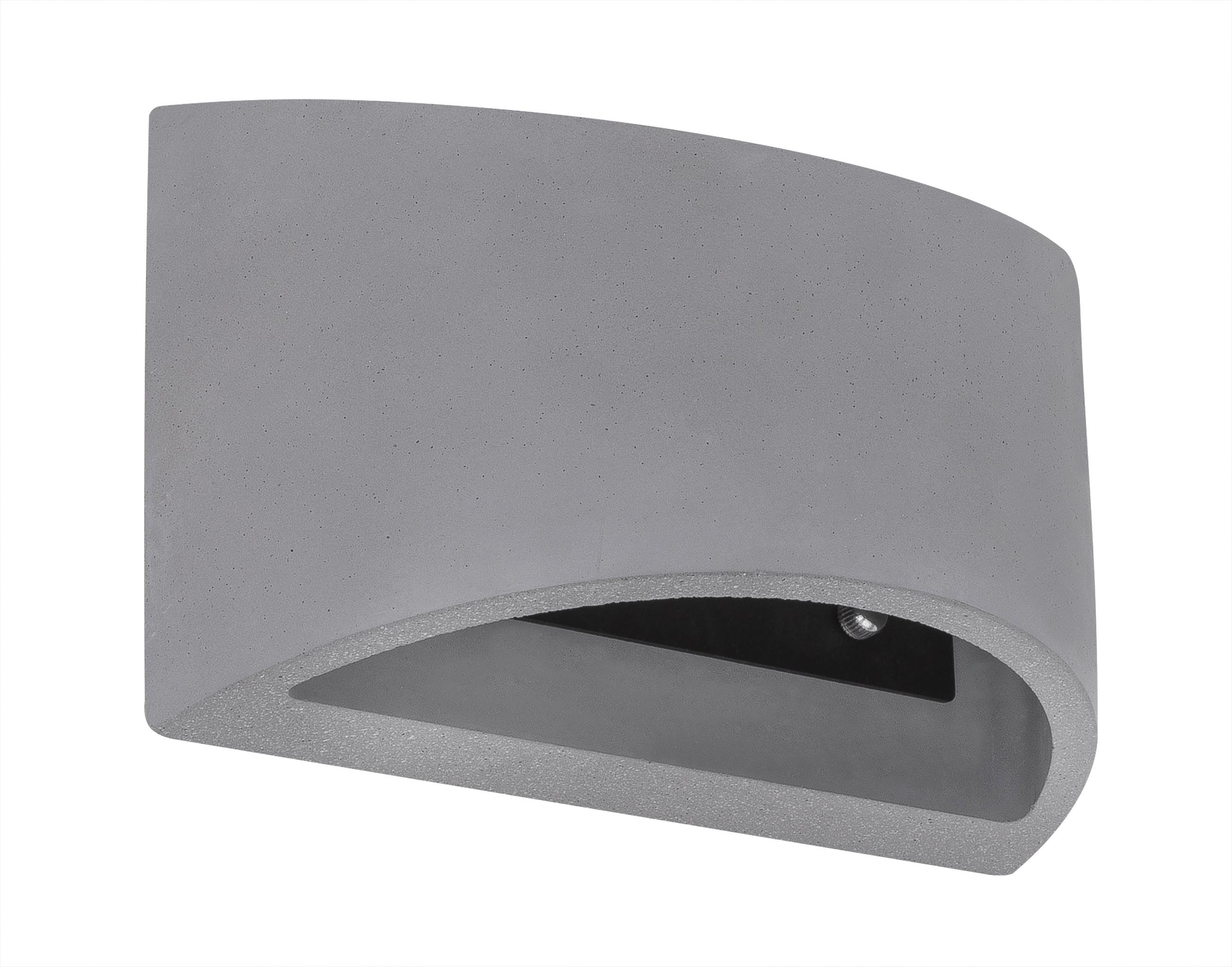 Wandleuchte Timo Grau max. 40 Watt - Grau, Design, Stein (20/8.8/12cm) - Globo