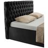 LIT REMBOURRÉ KATAR -EXKLUSIV- - noir, KONVENTIONELL, textile (180/200cm) - Mömax