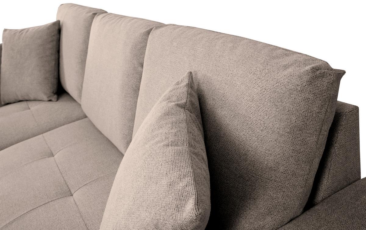 Kutna Garnitura Lukas - svijetlo smeđa, Trend, tekstil (158/239cm) - Modern Living