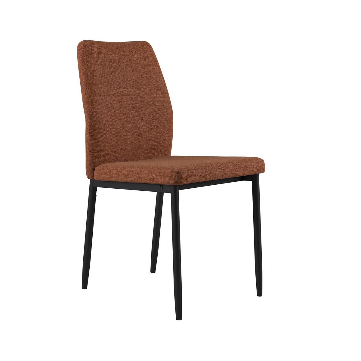 Stol Augusta, Rjava - črna/rjava, Konvencionalno, kovina/tekstil (45/87/56.5cm)