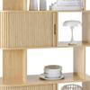 HYLLA SKANDY -EXKLUSIV- - naturfärgad, Modern, trämaterial/trä (100/156/35cm) - Mömax