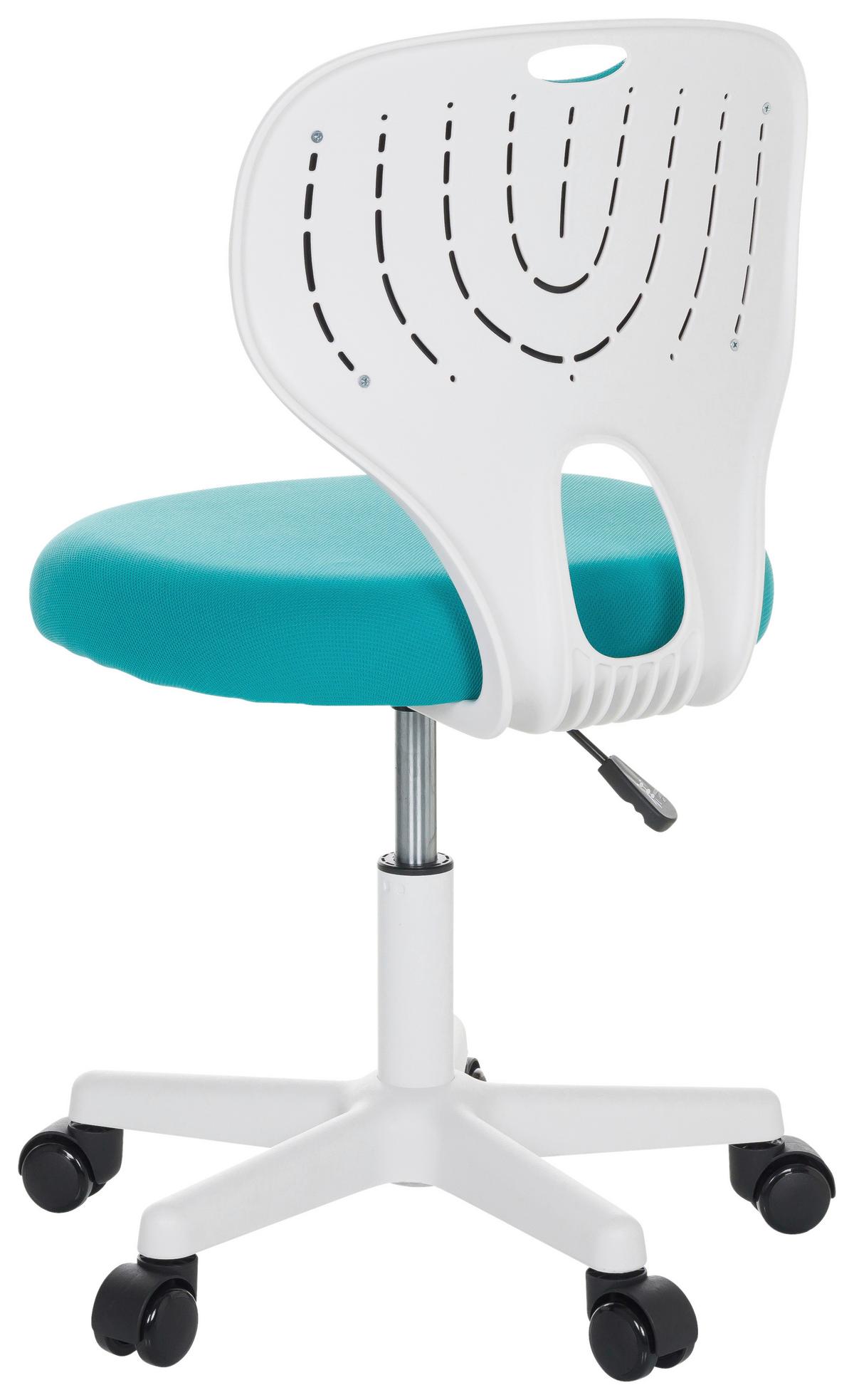 Otroški Vrtljivi Stol Kiddy Top W, Modra - modra/bela, Basics, umetna masa/tekstil (52/73/52cm) - MID.YOU
