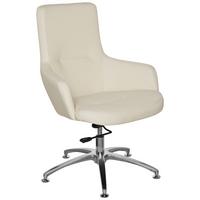 Besucherstuhl Shake 300 Cremefarben - Chromfarben/Creme, MODERN, Textil/Metall (60/108/48cm) - MID.YOU