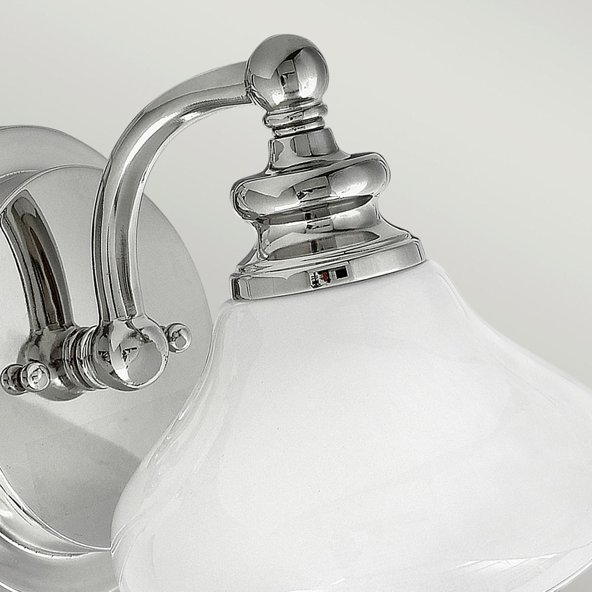 Kupaonska Zidna Svjetiljka Hk-Ainsley1-Bath - boje kroma, Design, staklo/metal (16/19.1/20.6cm)