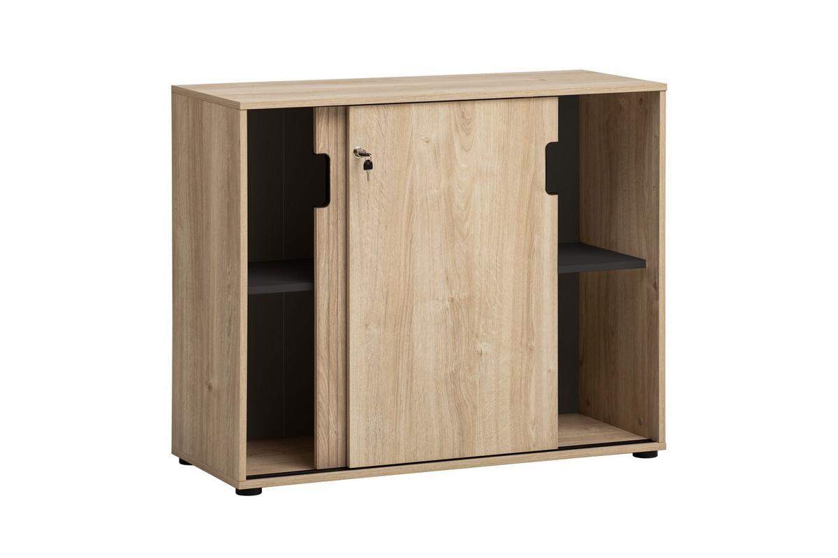 Aktenschrank Emmik Eichefarben - Eichefarben, MODERN, Holzwerkstoff (100,1/83,6/41cm) - MID.YOU