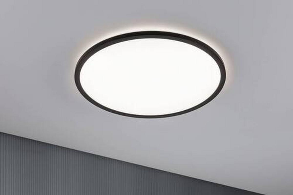 LED-Paneel Atria Shine in Schwarz max. 22 Watt - Schwarz, Basics, Kunststoff (42/2,8cm) - Paulmann