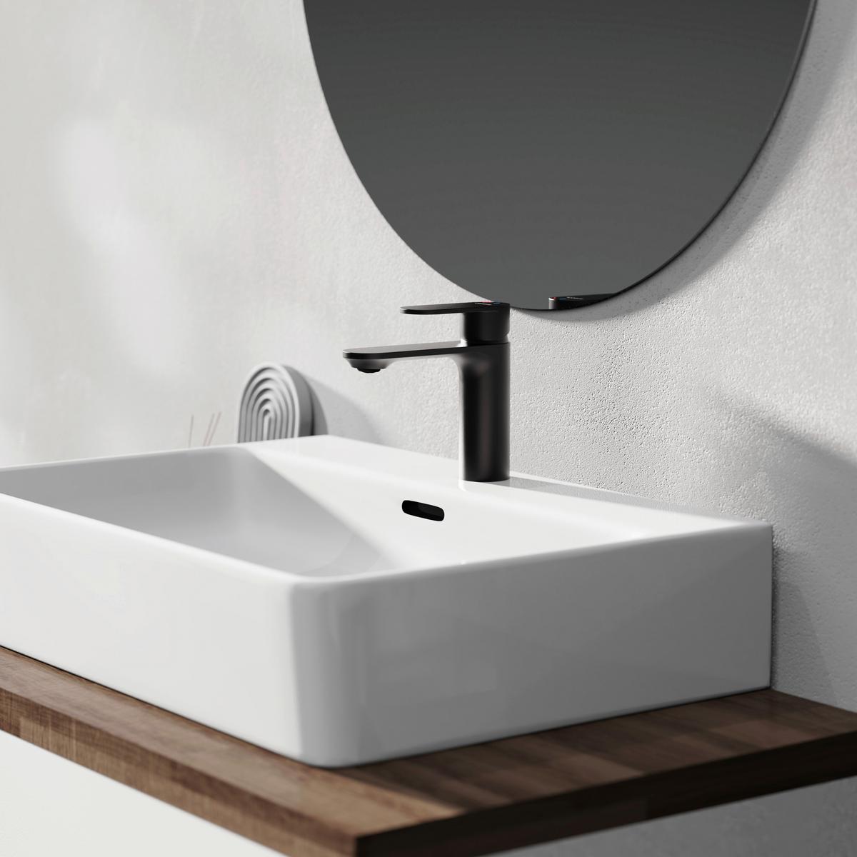 Badarmatur Montana Schwarz - Schwarz, Metall (16/14,5/4,5cm) - Mömax