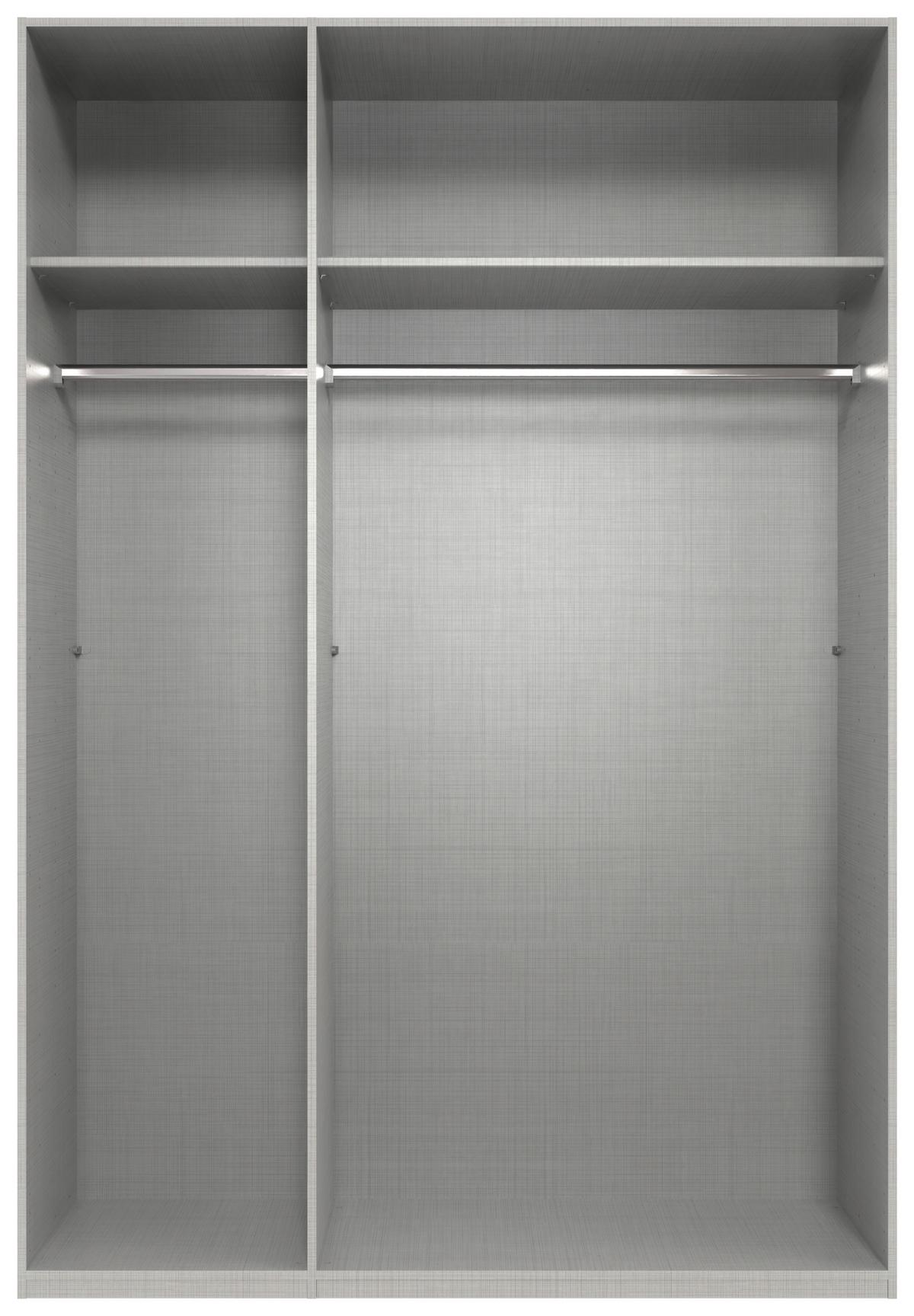 DULAP USI ROTATIVE ANDORRA - culoare lemn stejar/grafit, Modern, material pe bază de lemn (150/216/58cm) - Modern Living