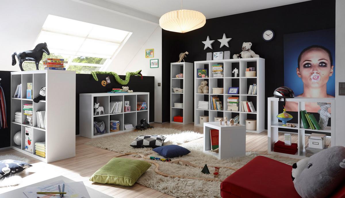 Separator de cameră Style - alb, Konventionell, material pe bază de lemn (41/147/38cm) - Modern Living