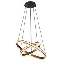 Viseča Led-svetilka Grouni, S Sijalko - barve titana/opal, Design, kovina/umetna masa (60/120cm) - Globo