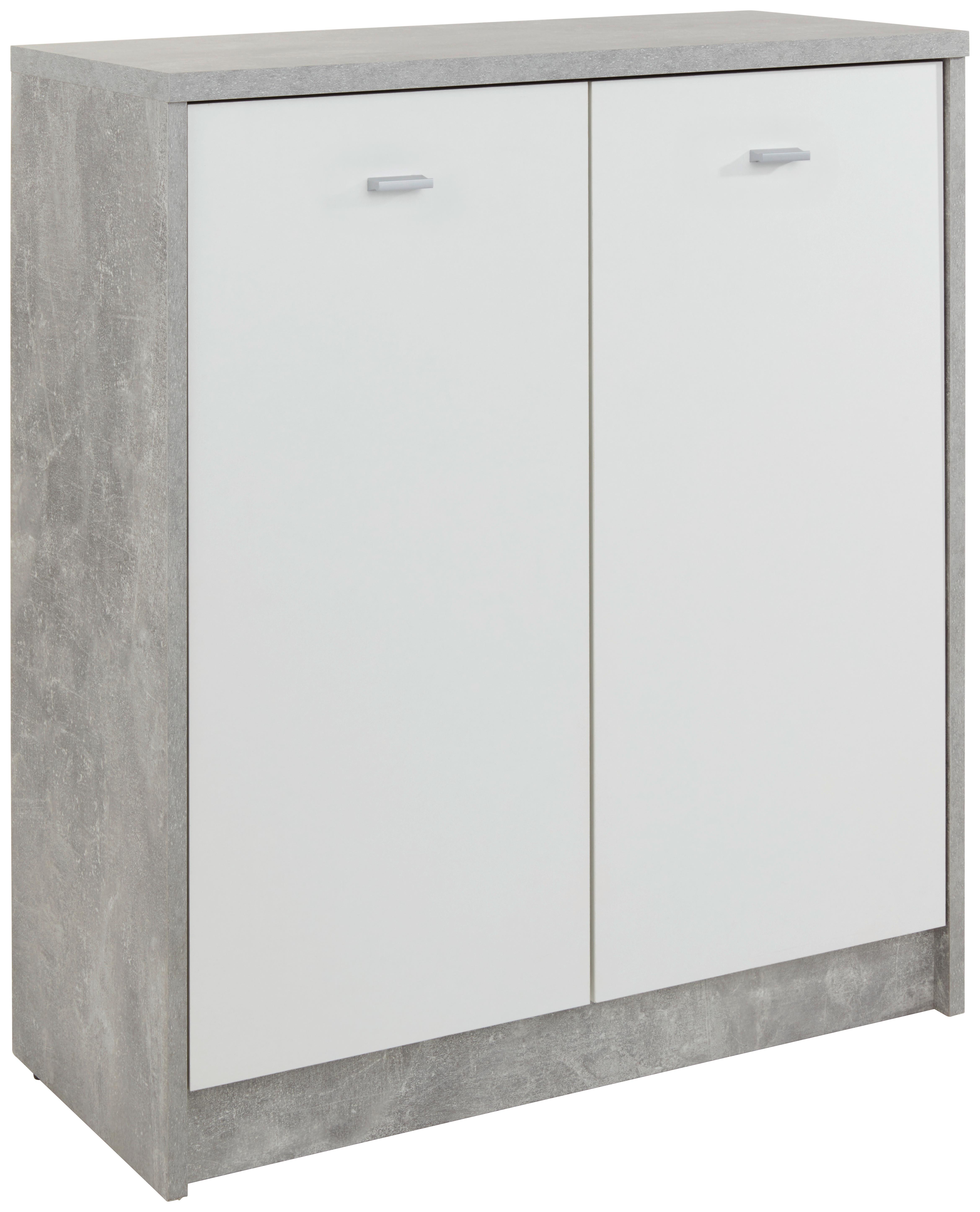 Komoda 4-you New, Siva, Bela - barve kroma/siva, Moderno, umetna masa/leseni material (74/85,4/34,6cm) - Mömax