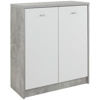 Komoda 4-you New, Siva, Bela - barve kroma/siva, Moderno, umetna masa/leseni material (74/85,4/34,6cm) - Mömax