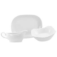 Kombinirani Servis Rokoko, 3-Delni - bela, Basics, keramika - Creatable