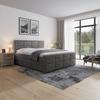 Boxspringbett Helsinki ca. 180x200 cm Anthrazit - Anthrazit, MODERN, Holz/Kunststoff (180/200cm) - MID.YOU