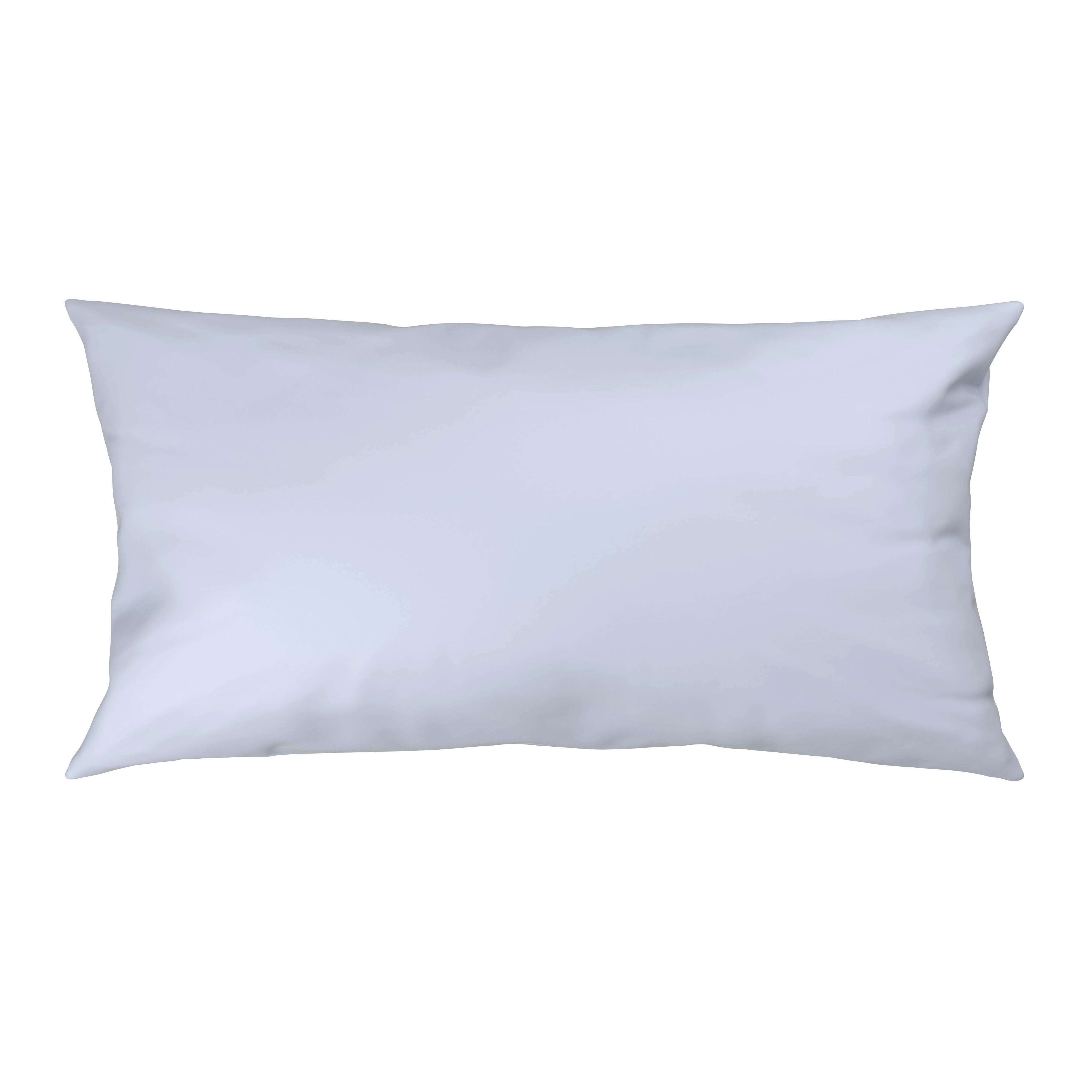 Kissenhülle Xenia Uni Weiß ca. 40x80cm - Weiß, MODERN, Textil (40/80cm) - Premium Living