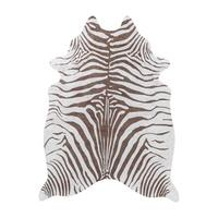 Preproga Etosha, 100x135cm, Rjava, Bela - bela/rjava, Design, tekstil (100/135cm) - Novel