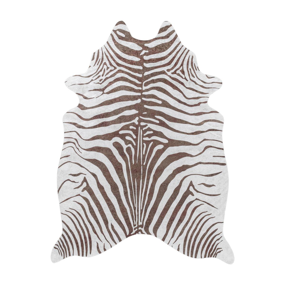 Preproga Etosha, 100x135cm, Rjava, Bela - bela/rjava, Design, tekstil (100/135cm) - Novel