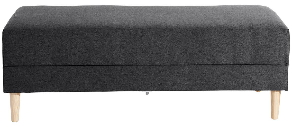 ECKSCHLAFSOFA EASY RELAX - Eschefarben/Graphitfarben, MODERN, Holz/Textil (223/152cm) - Max Winzer