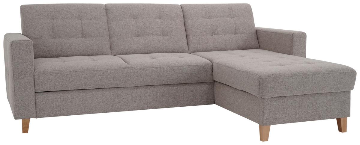 Kutna Garnitura Bergen - prirodne boje/smeđa, Design, tekstil/drvo (160/231cm) - Luca Bessoni