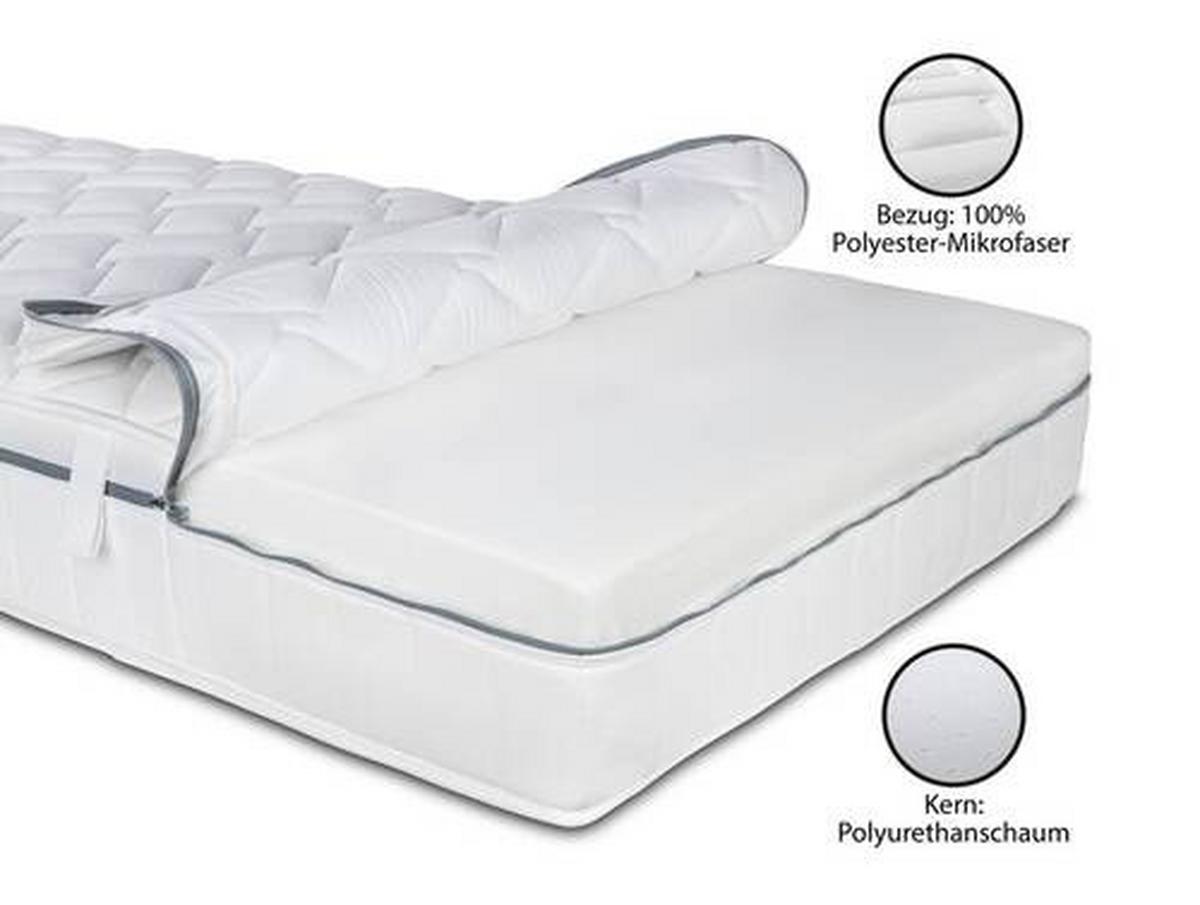 Kaltschaummatratze Air Deluxe 3D H2/3 ca. 140x200cm - Weiß, Basics, Textil (140/200cm) - MID.YOU