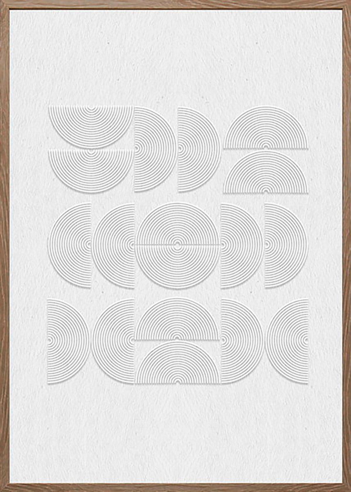 Keilrahmenbild Mike in Weiß ca. 50x70x2,2cm - Weiß/Naturfarben, MODERN, Holzwerkstoff/Papier (50/70/2,2cm) - Mömax