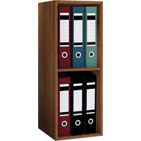 Pisarniški Regal Offas, Oreh - barve oreha, Design, leseni material (34/72/30cm) - MID.YOU
