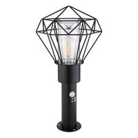 Podna Svjetiljka Vanjska 31356s Horace - prozirno/crna, Basics, metal/plastika (22,5/25,5/50cm) - Globo