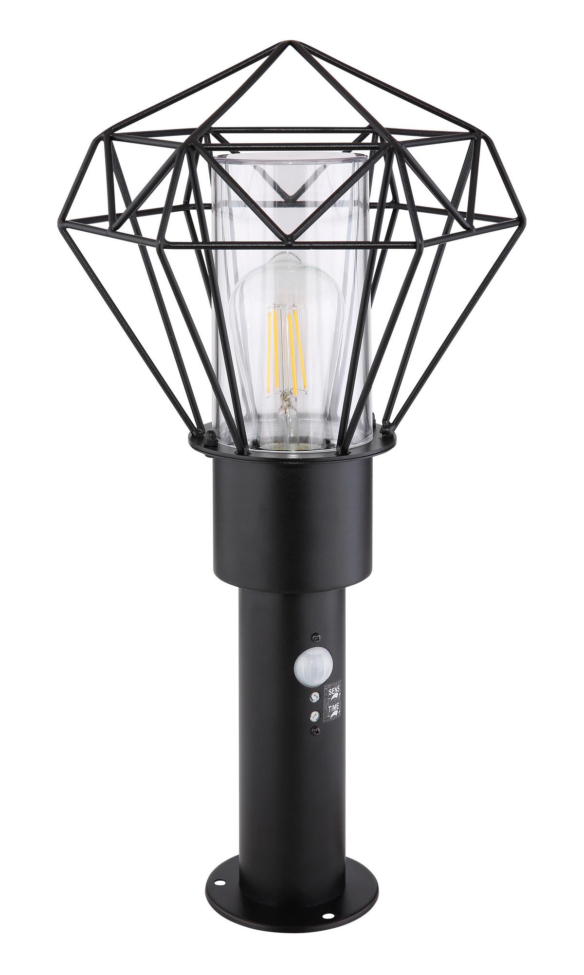 Podna Svjetiljka Vanjska 31356s Horace - prozirno/crna, Basics, metal/plastika (22,5/25,5/50cm) - Globo