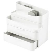 Kosmetik-Organizer Grau/Weiß - Weiß/Grau, Basics, Kunststoff (48,4/24,8/26,7cm) - Umbra