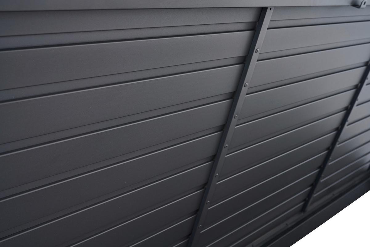 Kissenbox Sabano Anthrazit - Anthrazit, Basics, Kunststoff/Metall (79,3/75/181cm) - Siena Garden