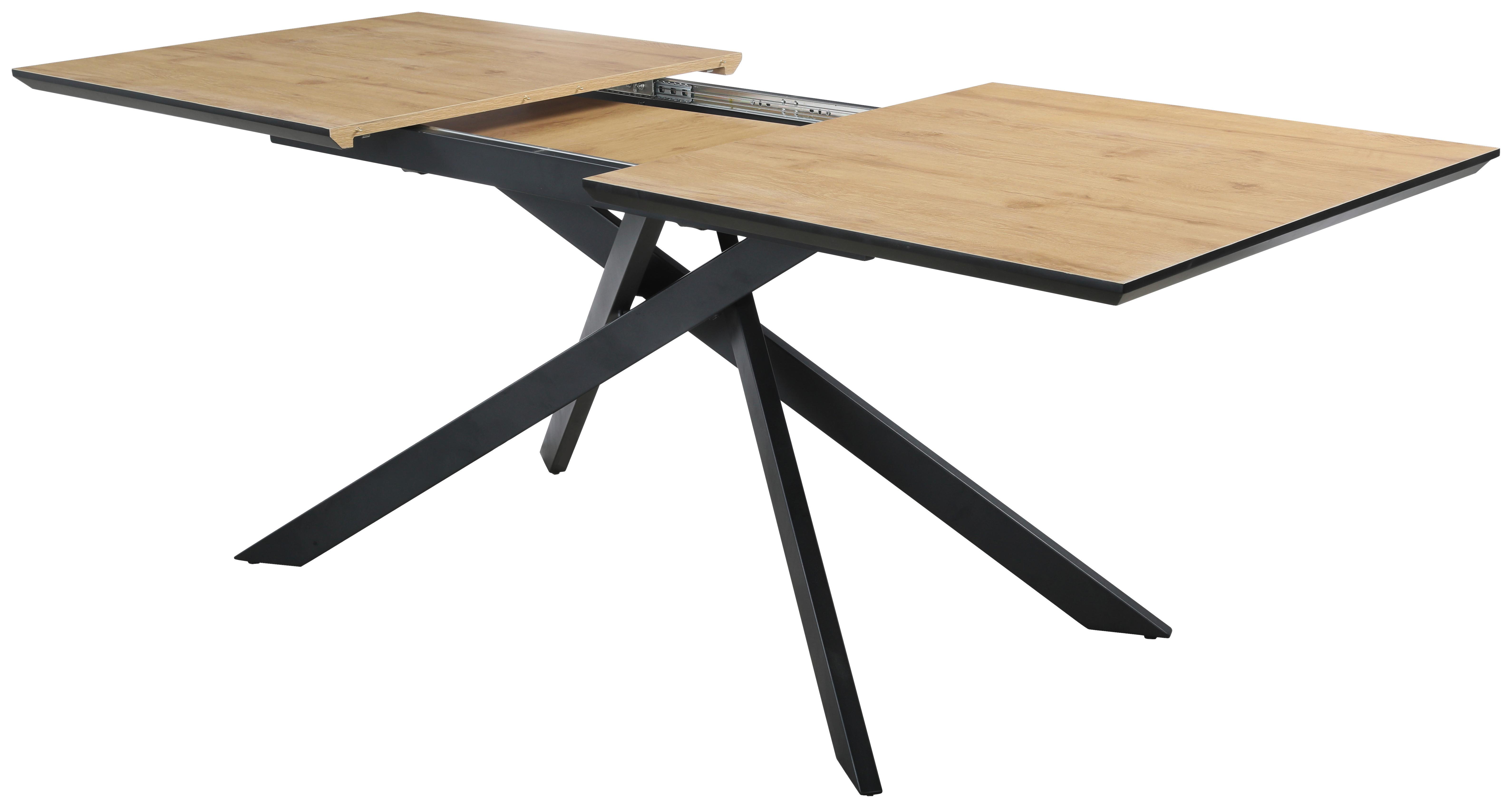 Stol Za Blagovaonicu Reno - boje hrasta, Moderno, drvni materijal/metal (160+40/85/76cm) - Mömax