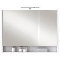 Spiegelschrank in Weiss - Weiss, Modern, Glas/Holzwerkstoff (93,2/75,5/22,3cm) - Mömax
