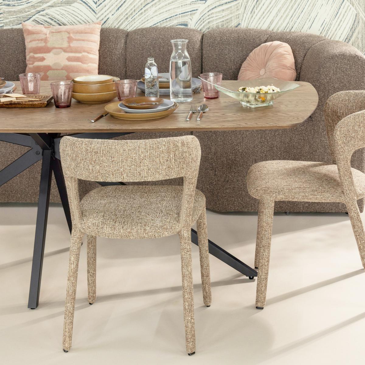 Sitzbank Mojo Braun B: 164cm - Schwarz/Braun, MODERN, Kunststoff/Textil (164/83/73cm) - Livetastic