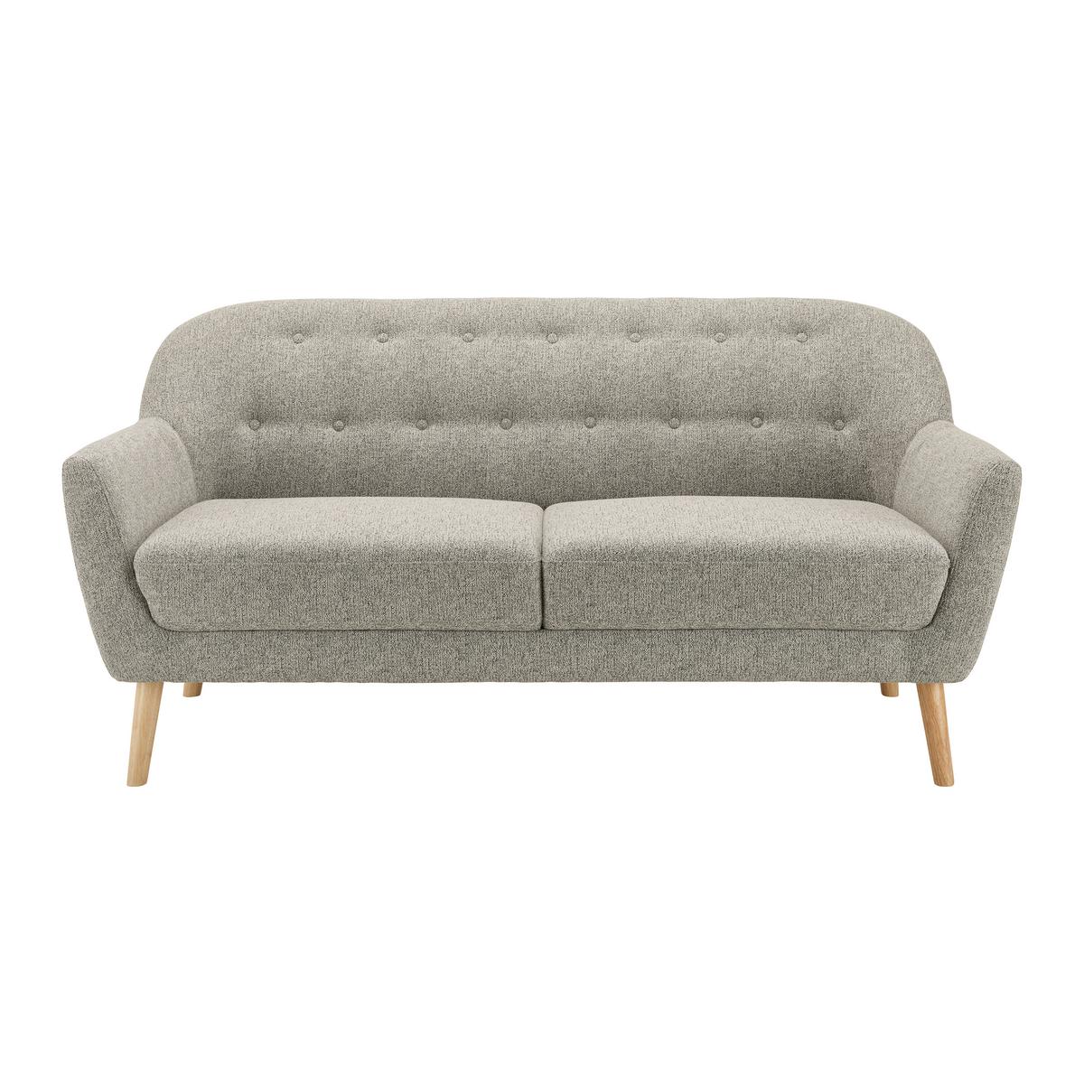 Sofa Lory Beige Webstoff - Beige/Naturfarben, MODERN, Holz/Textil (170/78/86cm) - Bessagi Home