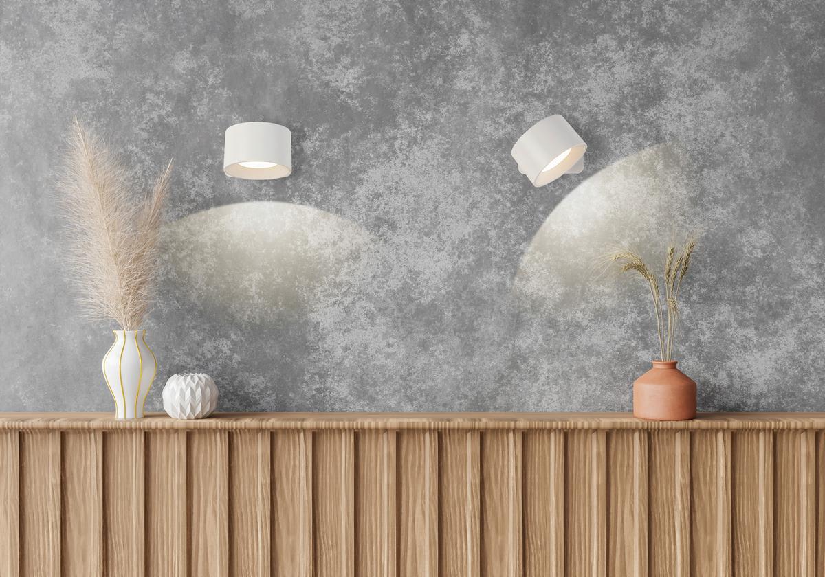 KINKIET AKUMULATOROWY SPOT - biały, Basics, tworzywo sztuczne/metal (9,2/8/4,5cm) - Novel