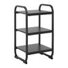 ÉTAGÈRE BEND -SB- -EXKLUSIV- - noir, MODERN, matériau en bois/métal (36/70/40cm) - Mömax